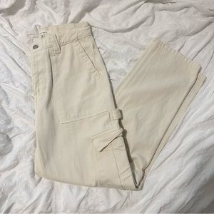 Cream White Cargo Pant
